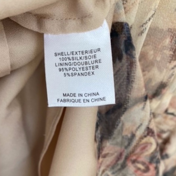 Haute Hippie Silk Floral Runway Top, Sz 10 - Picture 9 of 9